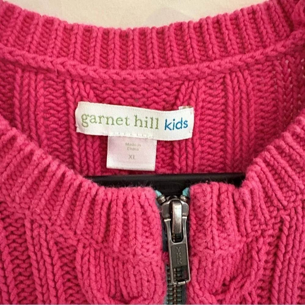 Garnet Hill Kids Cabled Zip Up